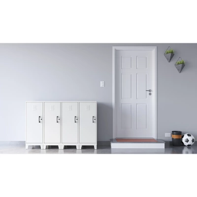 Space Solutions 42.5" High 3 Shelf Storage Locker Cabinet 8 Space Solutions 42.5" High 3 Shelf Storage Locker Cabinet - Image 6