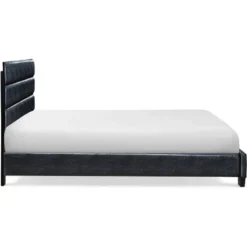 Hudson Leather Upholstered Bed Black - ClickDecor -Furniture Specialty Store GUEST d4a5edd1 bd8d 467c 82af 8f9cc58574f1