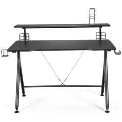 Tangkula Gaming Desk Dual Monitor Mount Ergonomic Y Shaped Computer Desk W/Cup Holder Headphone Hook 11 Tangkula Gaming Desk Dual Monitor Mount Ergonomic Y Shaped Computer Desk W/Cup Holder Headphone Hook -Furniture Specialty Store GUEST d57acfcc 339f 4877 8957 b3f50ea92e18