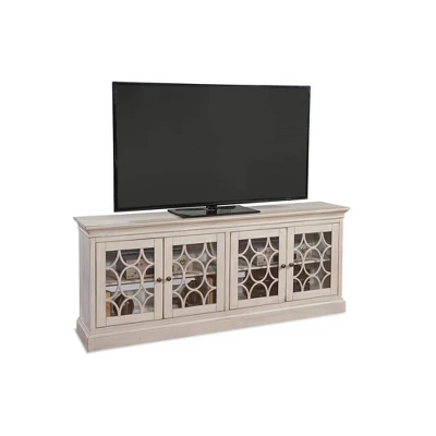72" Rustic Four Door Tv Console Fully Assembled For Tvs Up To 70" - Martin Furniture 4 72" Rustic Four Door Tv Console Fully Assembled For Tvs Up To 70" - Martin Furniture - Image 2