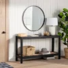 Console Table With Woven Rattan Shelf Black - Threshold™ Designed With Studio McGee -Furniture Specialty Store GUEST d5ca4c7c 21dc 4418 b881 7ad5a979e147