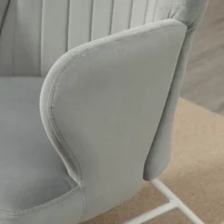 HOMCOM Accent Rocking Chairs, Upholstered Nursery Glider Rocker, Modern Armchair, Wingback Chair For Living Room And Bedroom, Gray -Furniture Specialty Store GUEST d5d7b66d de61 414b 9654 f3dfe042edc8