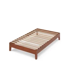 12" Wen Deluxe Wood Platform Bed Frame Cherry - Zinus -Furniture Specialty Store GUEST d60388d9 57c8 4cbe a48f 4540c59e4215