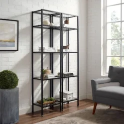 73" 2pc Aimee Narrow Etagere Set Oil Rubbed Bronze - Crosley -Furniture Specialty Store GUEST d61ff157 efe3 41eb aa1c 197e2587ef26