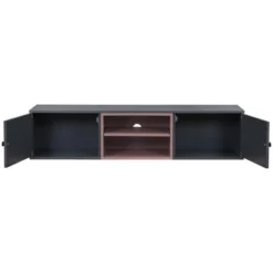 Wall Mounted Floating TV Stand For TVs Up To 65'' With Adjustable Shelves And Magnetic Cabinet Door-ModernLuxe -Furniture Specialty Store GUEST d64e7bae 399a 4e49 9c59 1e0d0a9d12e0