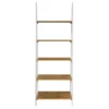 72.25" Medford Ladder Bookshelf Distressed White - OSP Home Furnishings -Furniture Specialty Store GUEST d654257d f976 4dc8 81a4 6fc80600c4df