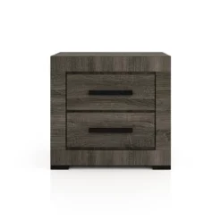 Roxava Contemporary 2 Drawer Nightstand Gray - MiBasics -Furniture Specialty Store GUEST d66a0176 5c84 4b0c 8d6d f81e6cea5f98