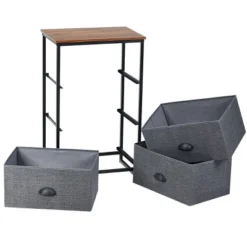 Costway 3 Drawer Nightstand Side Table Storage Tower Dresser Chest Home Office Furniture -Furniture Specialty Store GUEST d691eb73 c68f 4865 852d b28ff8aa27f8