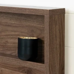 Full/Queen Tao Headboard With Shelf Natural Walnut - South Shore -Furniture Specialty Store GUEST d6d12a8b 2310 41d7 8904 cfb790ed8c30