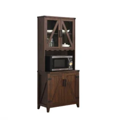 Wall Bar Cabinet With Glass Doors - Home Source -Furniture Specialty Store GUEST d74b7901 7d47 4711 bc85 7a43a67ade67