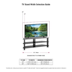 Corner TV Stand For TVs Up To 60" CorLiving Black -Furniture Specialty Store GUEST d783d975 98f7 4782 8236 96d36fa31d43