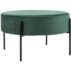 Lisbon Round Cocktail Ottoman - Safavieh -Furniture Specialty Store GUEST d7cac0df de2a 4300 b5b0 5f4f3639f680