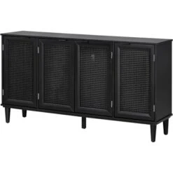 60" Generous Storage Sideboard With Faux Rattan Door - ModernLuxe 21 60" Generous Storage Sideboard With Faux Rattan Door - ModernLuxe -Furniture Specialty Store GUEST d82e9f91 5fa6 4936 9e50 da3e2562364c