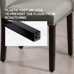 Costway Set Of 2 Fabric Dining Chairs Upholstered With Nailhead Trim 21 Costway Set Of 2 Fabric Dining Chairs Upholstered With Nailhead Trim -Furniture Specialty Store GUEST d842e37a 4697 4c20 b384 f6c300718872