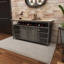 Industrial Wood Buffet Gray - Olivia & May -Furniture Specialty Store GUEST d87abcea beea 4dc4 b0cb 3f489da7798c