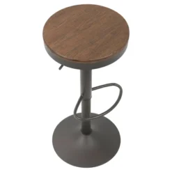 Set Of 2 Dakota Adjustable Industrial Barstools - LumiSource -Furniture Specialty Store GUEST d89410d1 8deb 4925 bd14 c85376d253ec