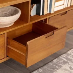 Cara Mid-Century Modern 3 Drawer TV Stand For TVs Up To 65" - Saracina Home -Furniture Specialty Store GUEST d8dec204 dc01 4192 bb09 5a087b69a706