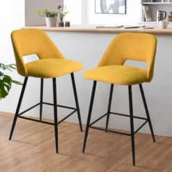 26.5" Edwin Upholstered Counter Height Stool (Set Of 2) Black Leg-The Pop Maison -Furniture Specialty Store GUEST d93f3f1d a08a 4d7d 9b30 cc5fba72365b