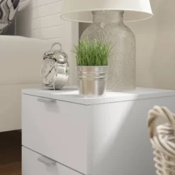 Delmar Wood 2 Drawer Nightstand Matte White - Hillsdale Furniture -Furniture Specialty Store GUEST d9dcf052 a8d6 4660 878b 44766c7cc961