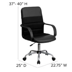 Swivel Task Chair Black Leather/Mesh - Flash Furniture -Furniture Specialty Store GUEST da0748a2 e210 439a 925a 43c086627e82