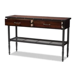 2 Drawer Jana Dining Room Server Brown - Baxton Studio -Furniture Specialty Store GUEST da26bea4 81e7 4031 9278 e8e5c11298f6