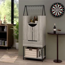 Meluse Multi Storage Wine Cabinet Vintage Gray - HOMES: Inside + Out -Furniture Specialty Store GUEST dab987f7 ce64 499d 9d3c 772e7aeb7d43