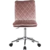 Fabric Upholstered Office Chair Pink/Silver - Benzara 2 Fabric Upholstered Office Chair Pink/Silver - Benzara -Furniture Specialty Store GUEST db9b06f2 9184 4c59 8100 e4629d4f0570