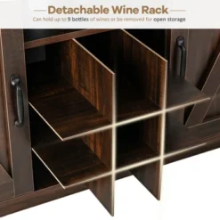Costway Buffet Storage Cabinet Farmhouse Sideboard W/9-Bottle Wine Rack & 2 Doors 20 Costway Buffet Storage Cabinet Farmhouse Sideboard W/9-Bottle Wine Rack & 2 Doors -Furniture Specialty Store GUEST dbb0f885 92f9 4662 859b a323e315735b
