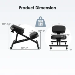 Costway Ergonomic Kneeling Chair Adjustable Stool Memory Foam Angled Seat -Furniture Specialty Store GUEST dbd3d21b 04d5 4147 a572 e2d5beaa7e88