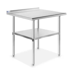 GRIDMANN Stainless Steel Tables With Backsplash And Undershelf, NSF Commercial Kitchen Work & Prep Tables For Restaurant And Home -Furniture Specialty Store GUEST dc45e1ce 3555 4c46 855d 035dd29057b1