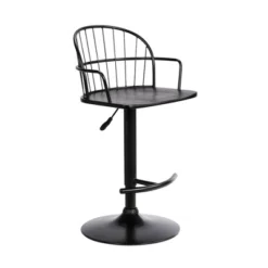 Edward Adjustable Metal Barstool - Armen Living -Furniture Specialty Store GUEST dc79ef49 1d54 4e00 b148 f3aa2756b3d3