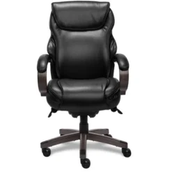 Hyland Bonded Leather & Wood Executive Office Chair - La-Z-Boy