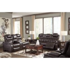 Warnerton Power Recliner Sofa With Adjustable Headrest Chocolate - Signature Design By Ashley -Furniture Specialty Store GUEST ddba580e 19bf 4170 b55a ce7fd7d17ae2