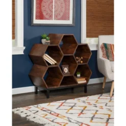 34" Miora Bookshelf Brown - Powell Company -Furniture Specialty Store GUEST ddcc6455 4217 4cb0 9a50 a9281094d633