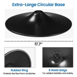 Yaheetech 2pcs Upholstered Height Adjustable Swivel Bar Stools Set -Furniture Specialty Store GUEST dddf46a9 0535 4f80 829a 54d5ed9803e1