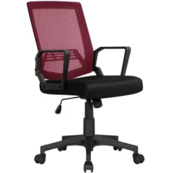 Yaheetech Adjustable Mid-Back Office Chair Computer Chair With Wheels -Furniture Specialty Store GUEST de674383 273b 4f50 ab52 7fd0f17f274d