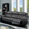 Melio Sofa With 2 Powered Recliners Gray/Black - HOMES: Inside + Out -Furniture Specialty Store GUEST de9e6b1c d6da 4b94 8cc6 7b0f697691d8
