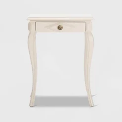 Collins Side Table With Drawer Cream - Finch -Furniture Specialty Store GUEST ded2ef85 dad4 4ad9 83a6 e04f5683591a