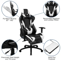 Flash Furniture Gaming Desk And Footrest Reclining Gaming Chair Set With Cup Holder, Headphone Hook, And Monitor/Smartphone Stand -Furniture Specialty Store GUEST dedabf6f eb6c 45e4 89f6 b536f0e87407
