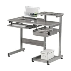 Complete Computer Workstation Desk Gray - Techni Mobili -Furniture Specialty Store GUEST def8739d 194d 4edf ad57 a1aaec7e9c54