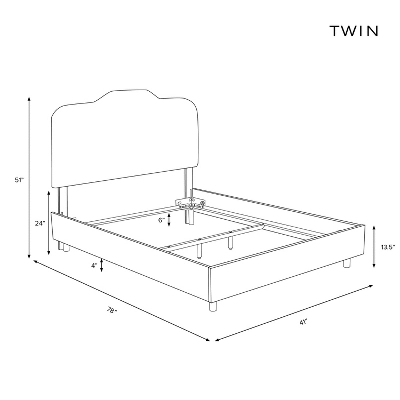 Seville Upholstered Bed In Linen - Skyline Furniture 5 Seville Upholstered Bed In Linen - Skyline Furniture - Image 3