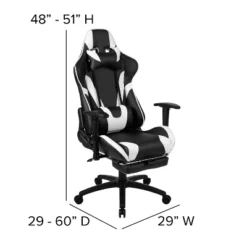 Flash Furniture Gaming Desk And Footrest Reclining Gaming Chair Set With Cup Holder, Headphone Hook, And Monitor/Smartphone Stand -Furniture Specialty Store GUEST df2ba01c 174d 4044 ad88 1b64e03e72bc
