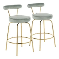 Set Of 2 Rhonda Glam Counter Height Barstools - LumiSource -Furniture Specialty Store GUEST df535aaf e53b 48df acd6 e897faea07a9