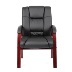 Mid-Back Wood Finished Guest Chair - Boss Office Products -Furniture Specialty Store GUEST df8e8615 0836 4e3f bfee a83c8ed3d1c1