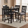 Caron Wood Pub Counter Height Dining Set Espresso Brown - Baxton Studio -Furniture Specialty Store GUEST dfe8d9d8 d7eb 4e61 af11 9fca13f12735