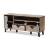 Cardiff Modern And Contemporary Wood TV Stand For TVs Up To 55" - Light Brown - Baxton Studio