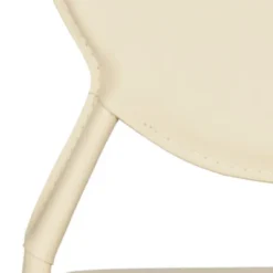 Warner Round Back Leather Side Chair (Set Of 2) - Butter Cream - Safavieh -Furniture Specialty Store GUEST e01fd3f7 79c7 4131 855a 3298f95408f6