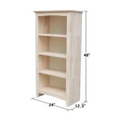 48"x24" Shaker Bookcase Unfinished - International Concepts -Furniture Specialty Store GUEST e02d80ea 358a 422d b6b3 9b7881a796ae