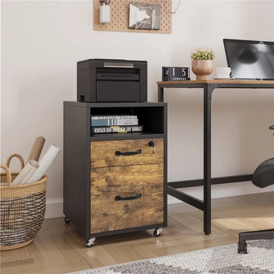 Yaheetech Vintage File Cabinet File Storage Organizer For Home And Office 3 Yaheetech Vintage File Cabinet File Storage Organizer For Home And Office