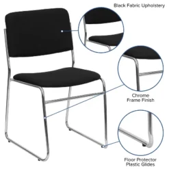 Flash Furniture HERCULES Series 500 Lb. Capacity High Density Stacking Chair With Sled Base -Furniture Specialty Store GUEST e09e0b69 efad 451f ab45 f455d8b9d597